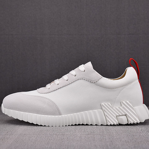 [BQ공장] 에르메스 바운싱 스웨이드 화이트 스니커즈