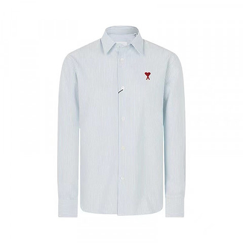 [탑아미] 아미 스몰 하트 스트라이프 2가지 색상 버튼 다운 셔츠