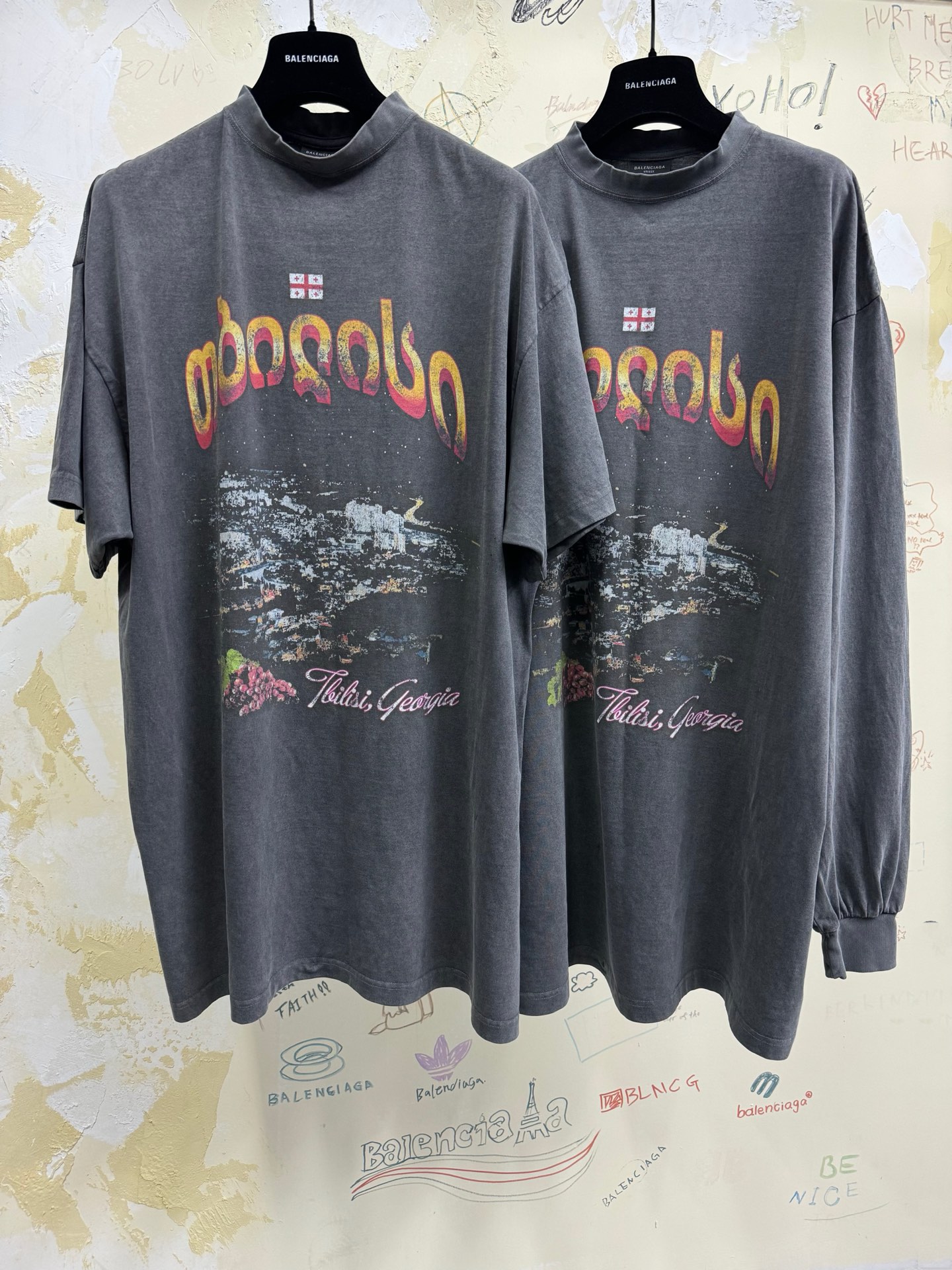[A발렌샤] 발렌시아가 오프쇼어 블랙 티셔츠 or 롱 슬리브