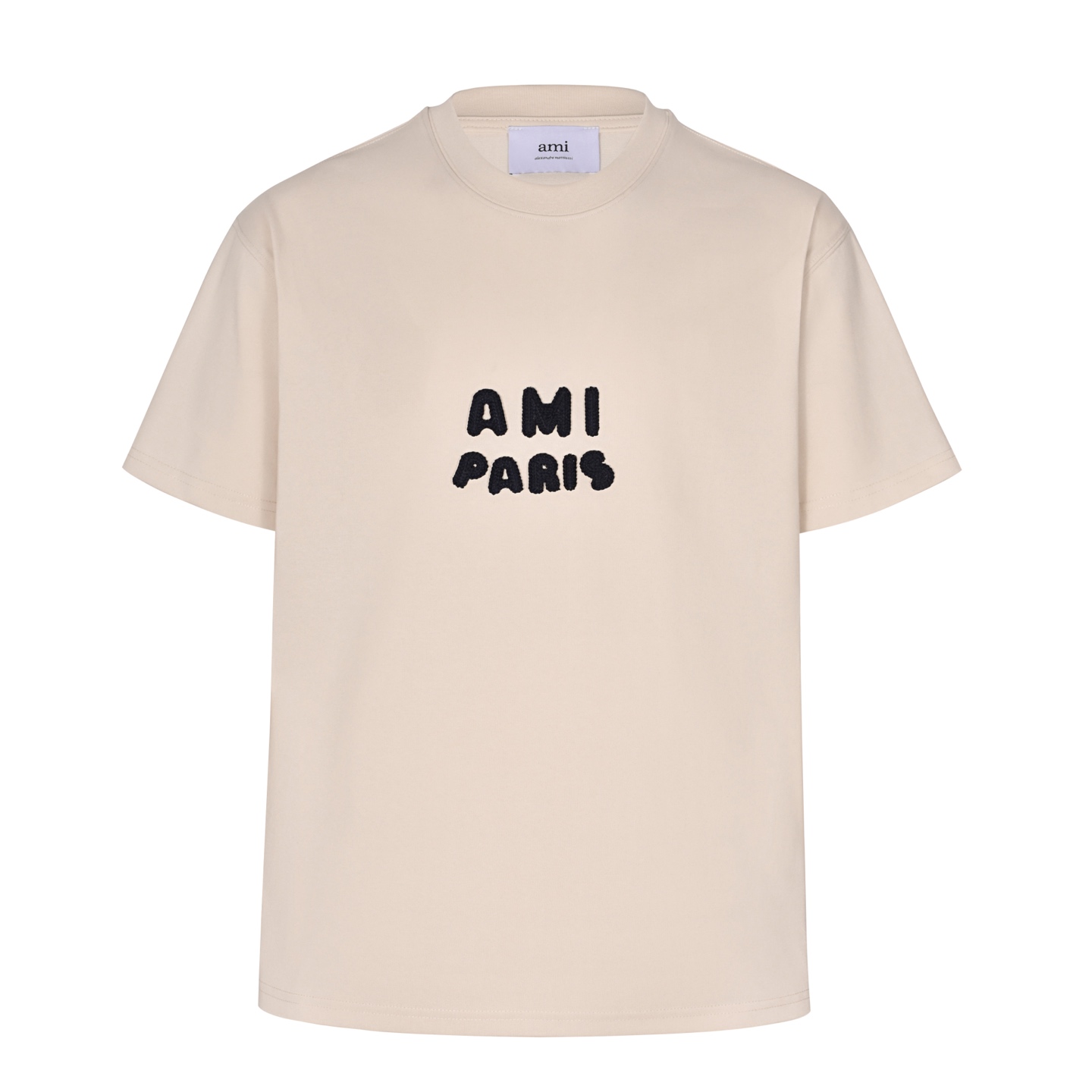 [잔디집] 아미 로고 PARIS 라이트 베이지 티셔츠