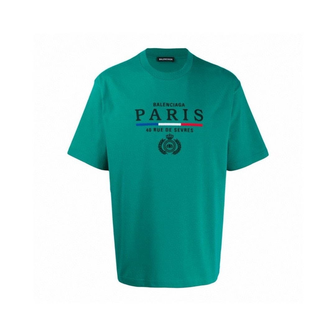 [계단] 1+1 발렌시아가 PARIS 그린 티셔츠