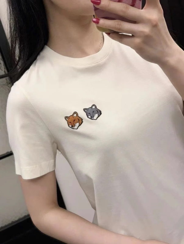 [뉴탑키츠네] 메종 키츠네 더블 폭스 헤드 컴포트 2가지 색상 티셔츠