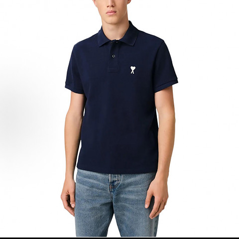 [탑아미] 아미 스몰 하트 나이트 블루 폴로티