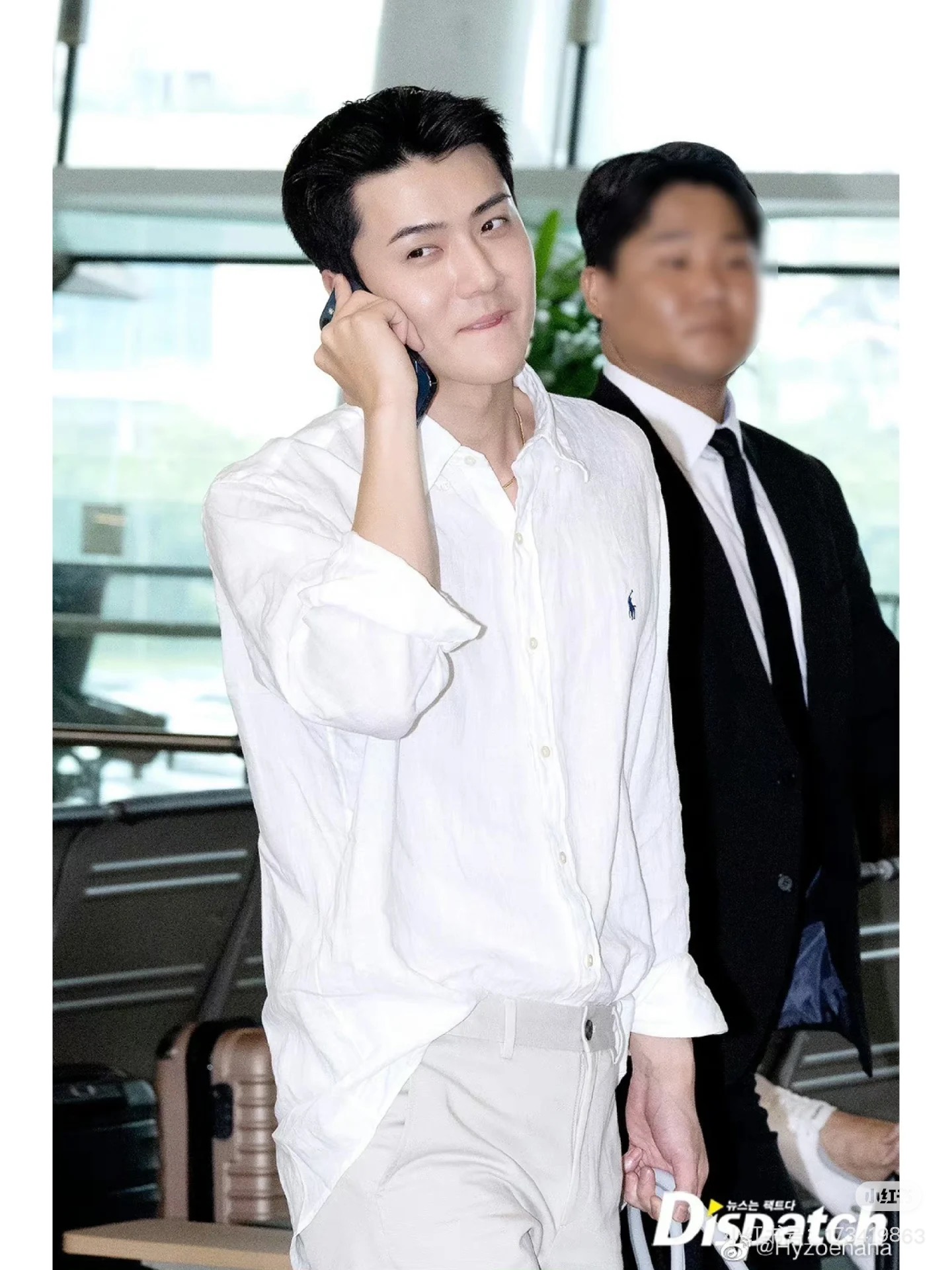 폴로 랄프로렌 클래식 린넨 화이트 셔츠