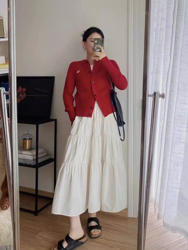 [뉴탑키츠네] 메종 키츠네 베이비 폭스 패치 레드 가디건 여성복