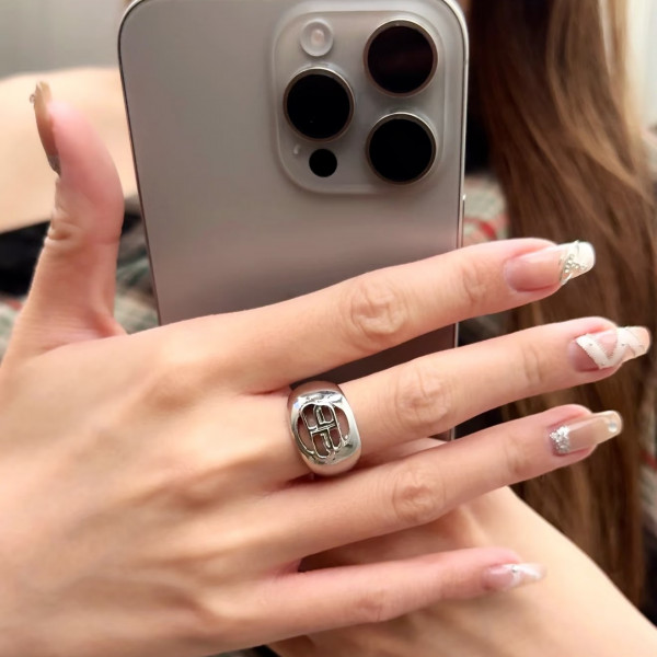 [잔디집] 발렌시아가 BB 시그넷 링 반지 실버