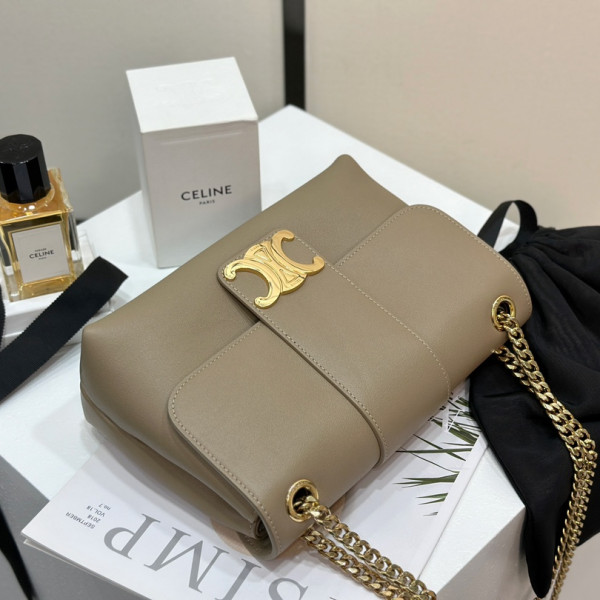 [백경] 셀린느 빅투아르 세피아 미디엄 숄더백 115853