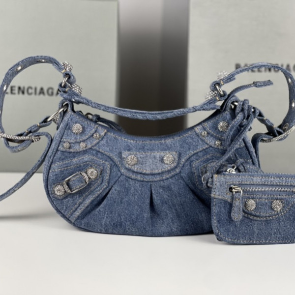 [GB] 발렌시아가 르 카골 데님 블루 XS 숄더백