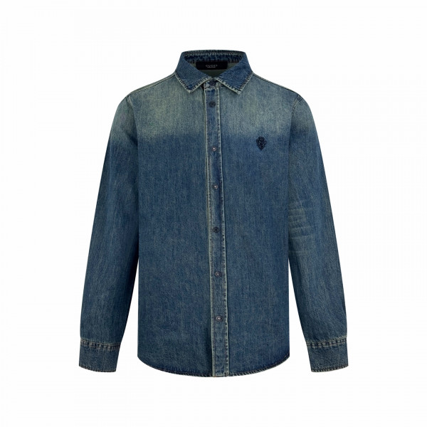 [잔디집] 구찌 블루 데님 셔츠