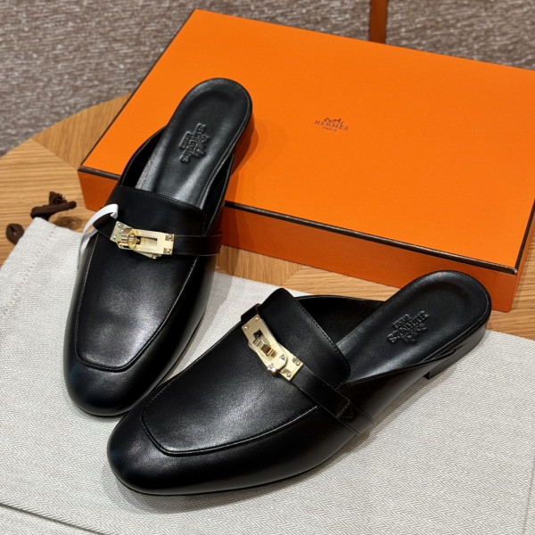 [JD] 에르메스 오즈 누아 골드 뮬 슬리퍼 여성 샌들