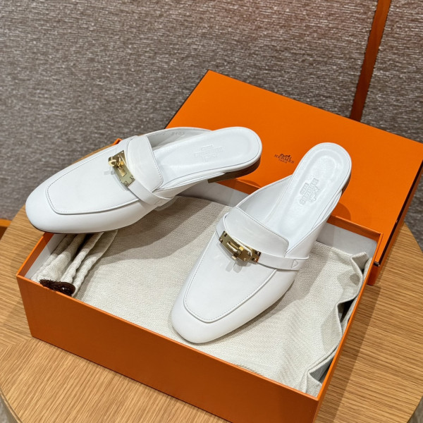 [JD] 에르메스 오즈 블랑 골드 뮬 슬리퍼 여성 샌들
