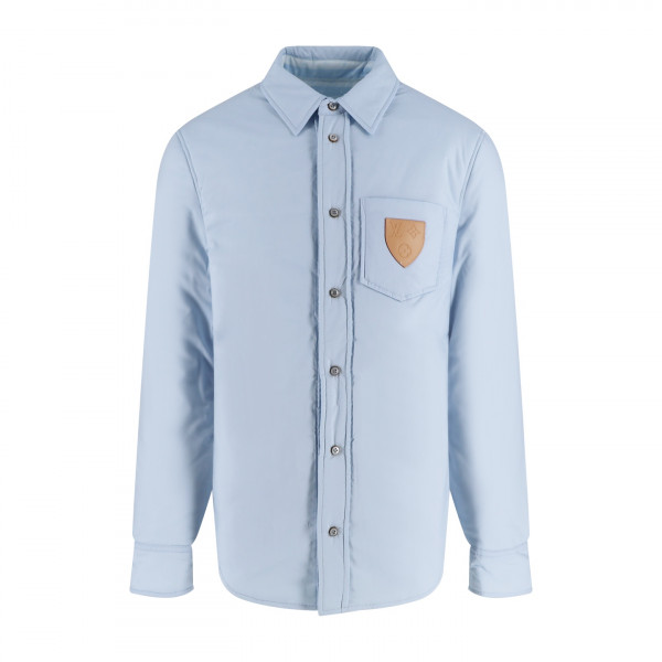 [잔디집] 루이비통 스트라이프 리버시블 블루 셔츠 패딩 자켓