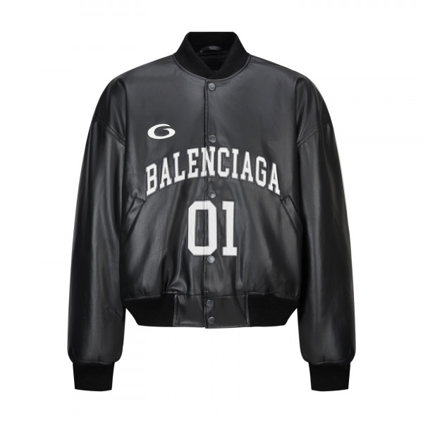 [잔디집] 발렌시아가 바스켓볼 블랙 봄버 자켓