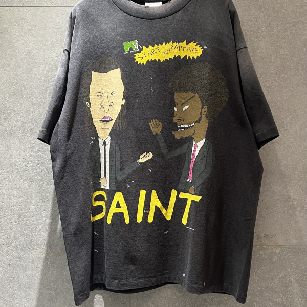 [계단] 세인트 마이클 랩처 블랙 티셔츠