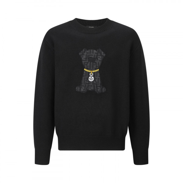 [잔디집] 펜디 FF도그 블랙 울 니트 스웨터