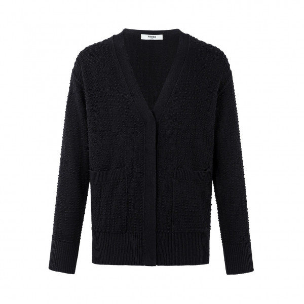 [잔디집] 펜디 블랙 울 가디건