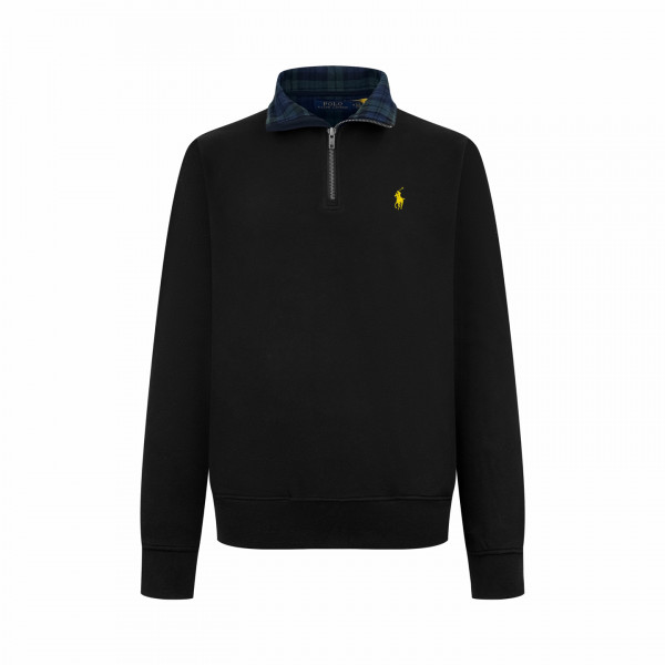 [잔디집] 폴로 랄프로렌 반집업 블랙 맨투맨