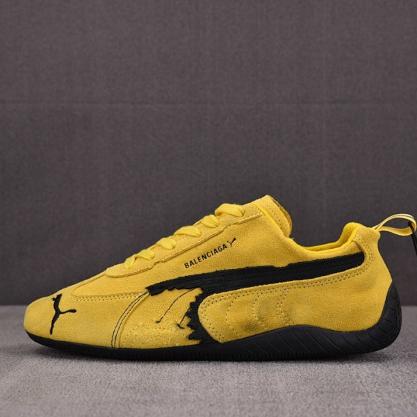 [CY공장] 발렌시아가 X 푸마 스피드캣 옐로우 스웨이드 스니커즈
