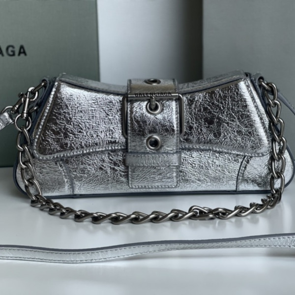 [GB] 발렌시아가 린제이 실버 스몰 숄더백