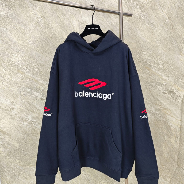 [GTR공장] 발렌시아가 3B 스포츠 페이드 블랙 후드