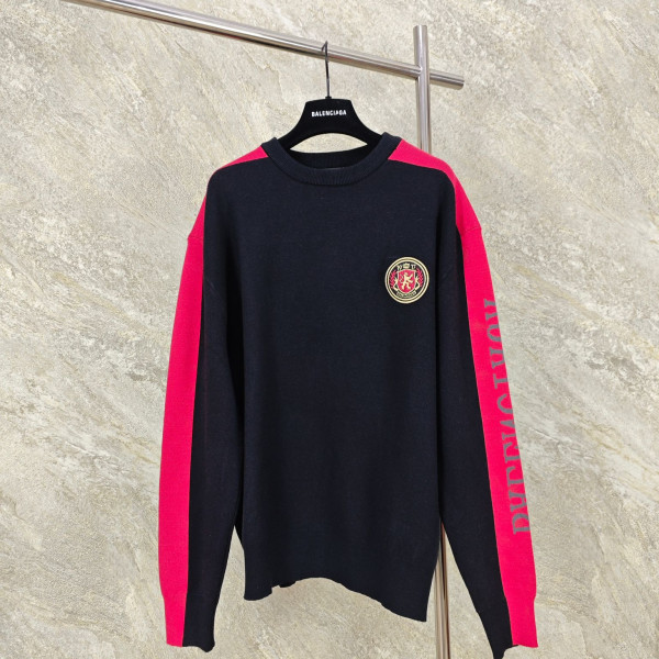 [GTR공장] 발렌시아가 로고 블랙 니트 스웨터