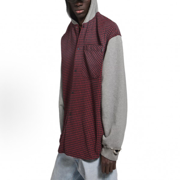 [GTR공장] 발렌시아가 체크 프란넬 그레이 레드 셔츠 자켓