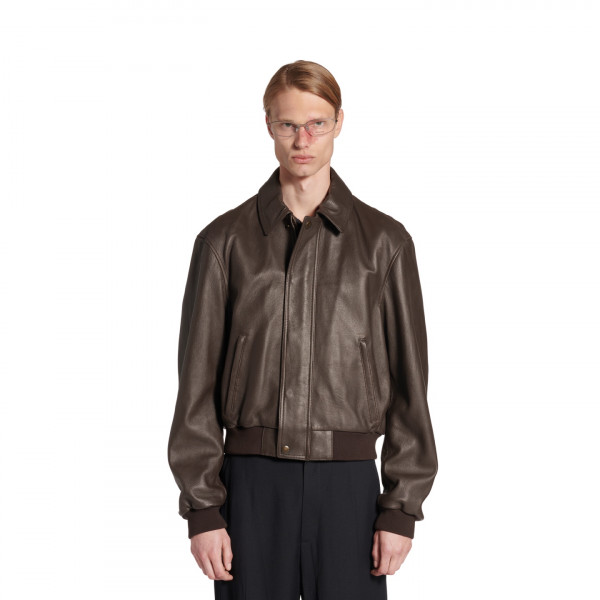 [GTR공장] 발렌시아가 택시 다크 브라운 레더 자켓