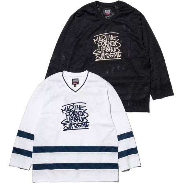 [XK] 슈프림 X 마리떼 프랑소와 하키 2가지 색상 저지 롱 슬리브