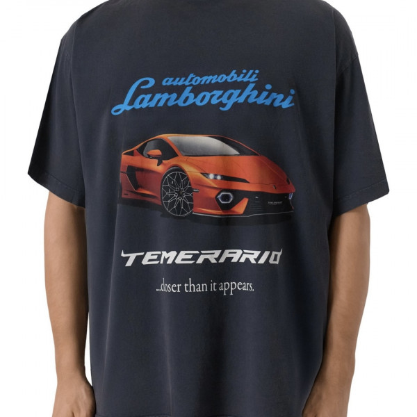 [계단] 발렌시아가 오토모빌리 람보르기니 블랙 티셔츠