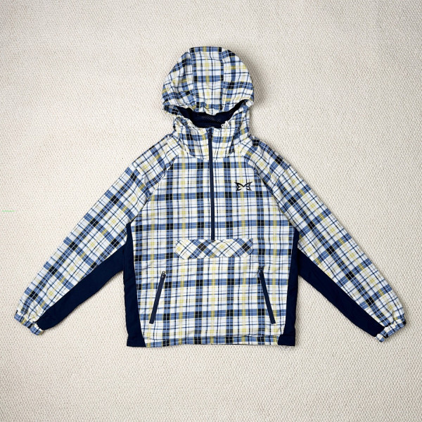 [DR] 머트라 체크 플레이드 블루 소프트쉘 자켓