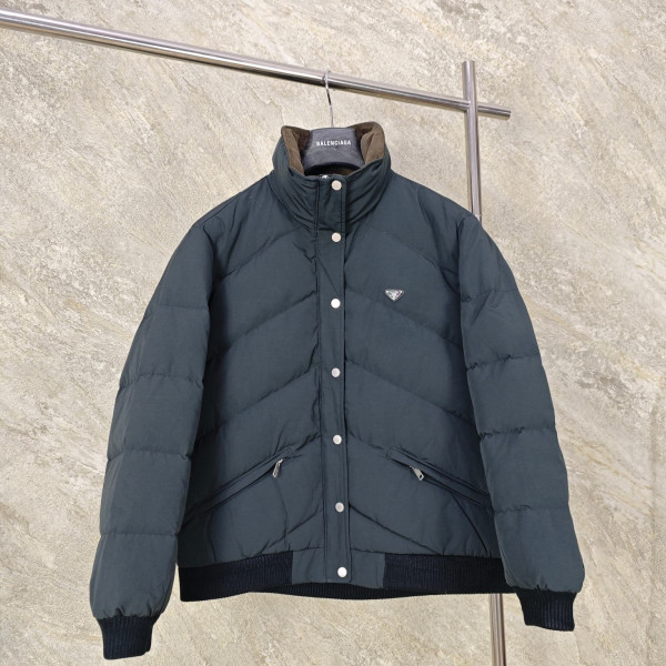 [GTR공장] 프라다 컴팩트 포플린 블랙 다운 자켓