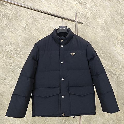 [GTR공장] 프라다 테크니컬 패브릭 블랙 다운 자켓