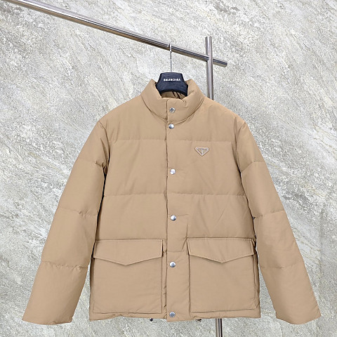 [GTR공장] 프라다 테크니컬 패브릭 베이지 다운 자켓