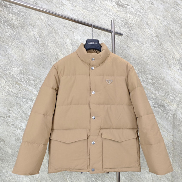 [GTR공장] 프라다 테크니컬 패브릭 베이지 다운 자켓