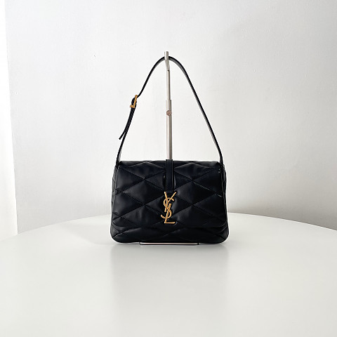 [블랙프레임] 생로랑 퀄팅 램스킨 블랙 토트백