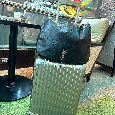 [블랙프레임] 생로랑 제이미 램스킨 블랙 숄더백 742431