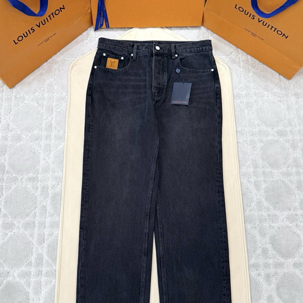 루이비통 LV스케이트 블랙 데님 진