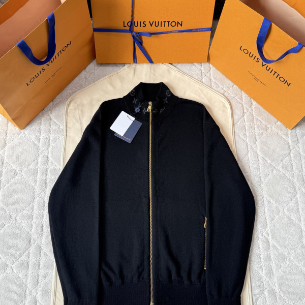 루이비통 더블 페이스 블랙 트래블 블루종 자켓