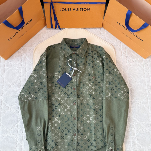 루이비통 모노그램 워크웨어 그린 셔츠