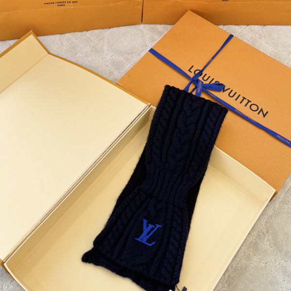루이비통 온리 LV 케이블 네이비 스카프