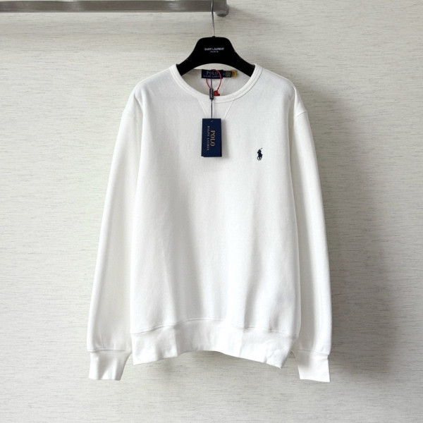 폴로 랄프로렌 베이직 플리스 화이트 맨투맨