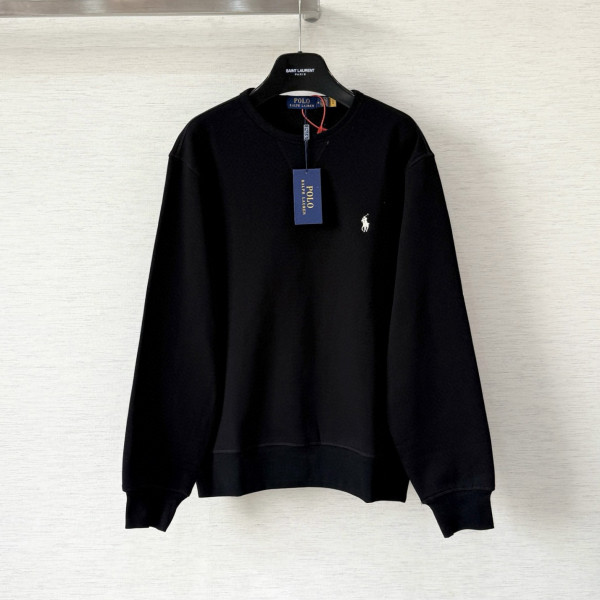 폴로 랄프로렌 베이직 플리스 블랙 맨투맨