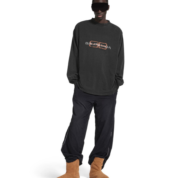 [A발렌샤] 발렌시아가 BB 스텐실 블랙 롱 슬리브