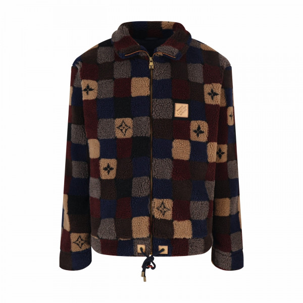 [잔디집] 루이비통 다미에 플리스 블루종 자켓