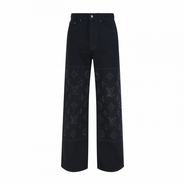 [잔디집] 루이비통 모노그램 디스트로이 블랙 데님 진