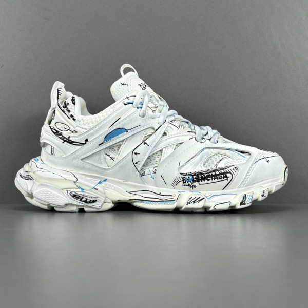 [OK공장] 발렌시아가 트랙슈즈 그래피티 화이트 스니커즈