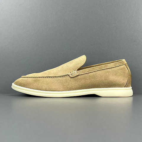 [GOD공장] 로로피아나 썸머 워크 베이지 스웨이드 로퍼