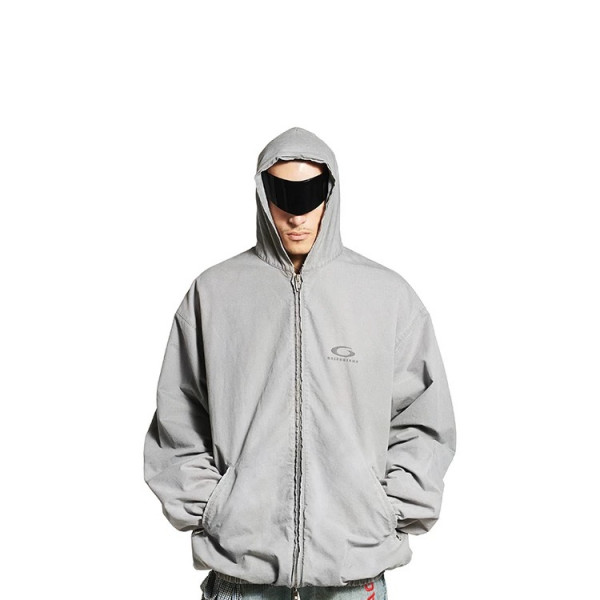 [A발렌샤] 발렌시아가 루프 스포츠 헤더 그레이 자켓