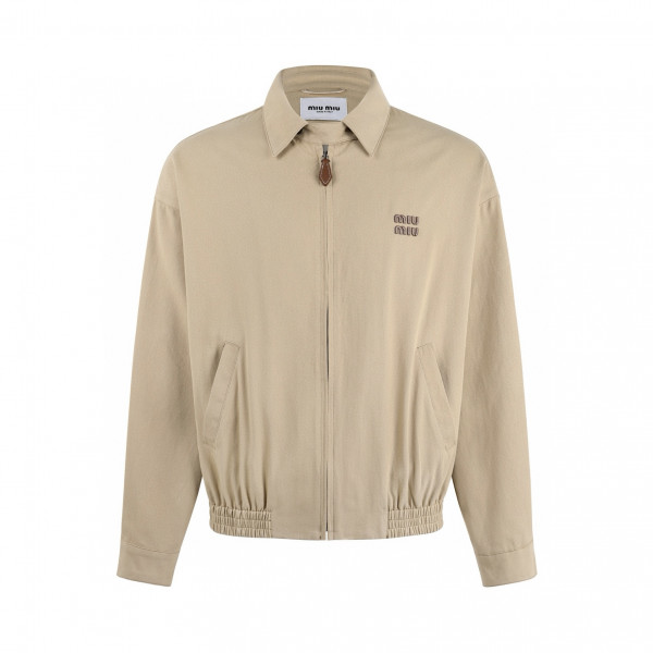 [잔디집] 미우미우 라이트 데님 베이지 블루종 자켓 여성복