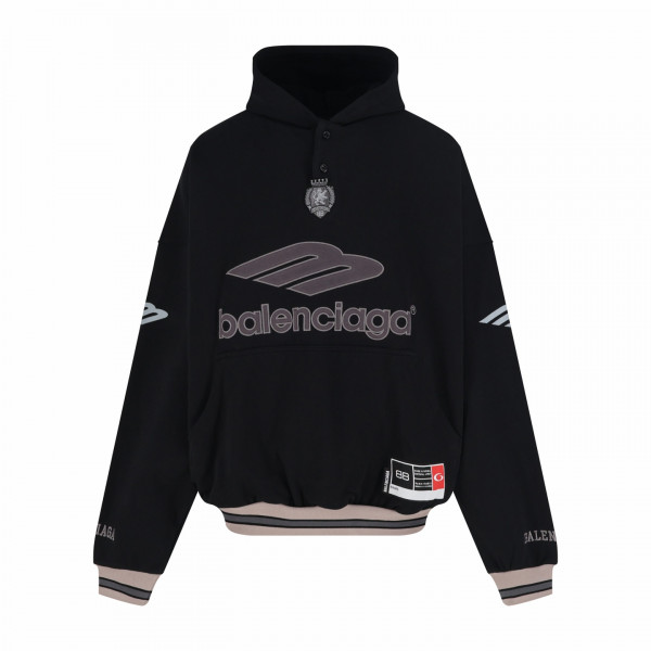 [잔디집] 발렌시아가 3B 블랙 풋볼 폴로 후드